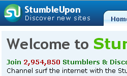 stumbleupon screen snap
