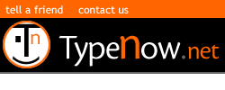 TypeNow pop culture fonts